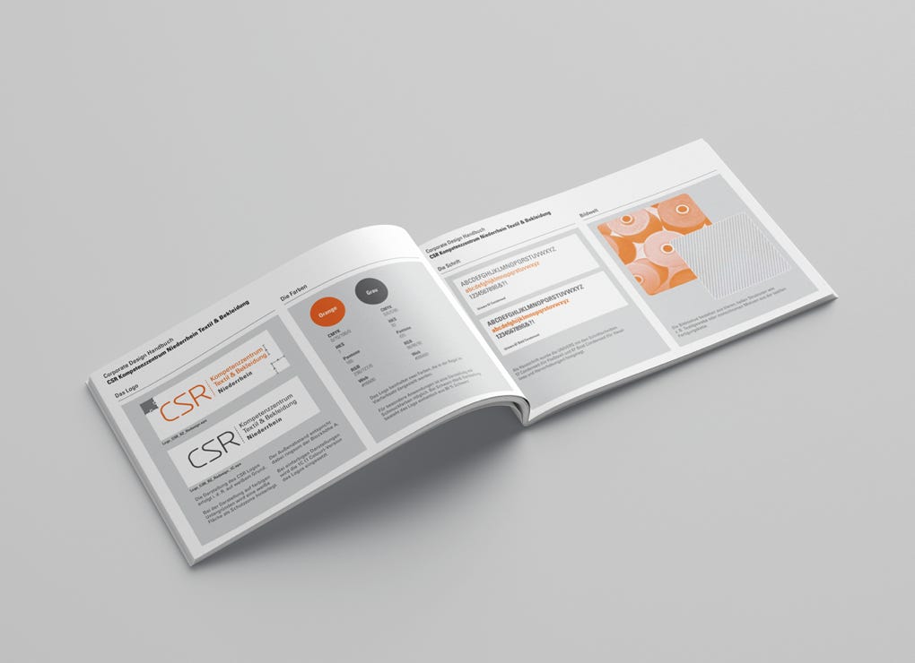 Corporate Design + Logo-Redesign-Erstellung f&uuml;r CSR Kompetenzzentrum Textil & Bekleidung Niederrhein